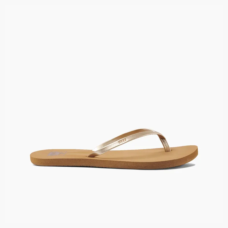 Reef Bliss Nights Tan Champagne Flip Flops-1